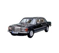 Modelo De Coche Vintage Colección De Modelos Coches Aleación Plateada Mercedes-Benz 450sel Clase S W116 De Quinta Generación A Escala 1:64 Decoraciones De Mesa