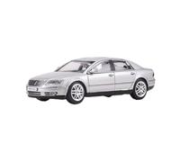 Modelo De Coche Vintage Colección De Modelos De Coches De Aleación Sedán De Simulación Volkswagen Phaeton W12 A Escala 1:64 Decoraciones De Mesa(Silver)