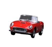 Modelo De Coche Vintage Ferrari 250GT Convertible Aleación Escala 1:64 Modelo Miniatura con Tapa Abierta Vehículo para Exhibición Interiores Decoraciones De Mesa
