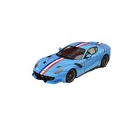 Modelo De Coche Vintage Ferrari F12 TDF - Modelo De Coche De Resina para Decoración del Hogar Edición De Coleccionista Escala 1:64 Decoraciones De Mesa(Blue)