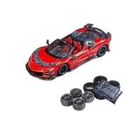 Modelo De Coche Vintage Ferrari F9xx Maserati Modified Standard Red Hardtop Supercar Alloy Car Model Hobbyist Collection Decoraciones De Mesa(Red A)