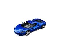 Modelo De Coche Vintage Ferrari Jaguar 296 GTB - Vehículo Aleación Azul Escala 1:64 Modelo Coche A Pequeña Escala Diseño Sellado para Juego Decoraciones De Mesa