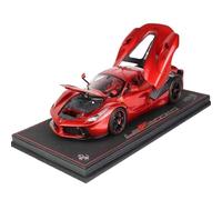 Modelo De Coche Vintage Ferrari LaFerrari Modelo De Coche De Aleación BBR1822H8CH1 Edición Limitada Color Rojo Metalizado Escala 1:18 Decoraciones De Mesa