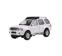 Modelo De Coche Vintage Mini Coche De Aleación Decorativo Nissan Paladin SUV Escala 1:64 Juguete En Miniatura Adornos De Colección Decoraciones De Mesa(White)