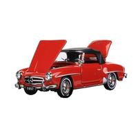 Modelo De Coche Vintage Modelo Coche Aleación Fundida A 1:64 para El Mercedes Benz 190SL De 1957 con Cubiertas Delanteras Y Traseras Abiertas Decoraciones De Mesa
