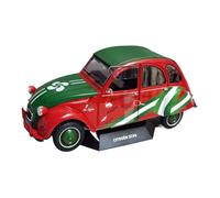 Modelo De Coche Vintage Modelo Coche Citroën 2Cv6 1982 Escala 1/18 Aleación Puertas Izquierda Y Derecha Que Se Pueden Abrir Decoración del Hogar Decoraciones De Mesa