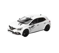 Modelo De Coche Vintage Modelo De Aleación Blanca Renault Megane RS 2024 A Escala 1/43 con Puerta No Abierta Decoración Metálica Decoraciones De Mesa