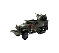 Modelo De Coche Vintage Modelo De Aleación De Vehículo Blindado M16 MGMC Semioruga Antiaéreo Escala 1/43 Decoración Militar Decoraciones De Mesa