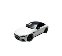 Modelo de Coche Vintage Modelo De Coche Aleación Benz SL63 Amg Totalmente Abierto Fundición A Presión para Exhibición Y Adornos Escala 1:18 Decoraciones de Mesa(White)