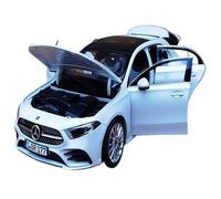 Modelo De Coche Vintage Modelo De Coche Aleación Mercedes-Benz GLA 180 Clase A Escala 1/18 con Puerta Completa Metal para Exhibición Escritorio Decoraciones De Mesa(White)