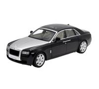 Modelo De Coche Vintage Modelo De Coche Coleccionable Rolls-Royce Ghost De Aleación Negra Y Plateada Escala 1:18 para Oficina O Interior Decoraciones De Mesa