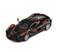 Modelo De Coche Vintage Modelo De Coche De Aleación A Escala 1:32 para Ferrari Rafael con Sonido Y Función De Retroceso De Colección Decoraciones De Mesa(Black)