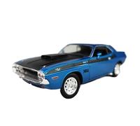 Modelo De Coche Vintage Modelo De Coche De Aleación Dodge Challenger SRT Viper Ram Muscle Car A Escala 1/24 para Colección De Novios Decoraciones De Mesa(Blue)