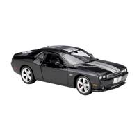 Modelo De Coche Vintage Modelo De Coche De Aleación Dodge Challenger SRT Viper Ram Muscle Car A Escala 1/24 para Colección De Novios Decoraciones De Mesa(Black A Matte Version)