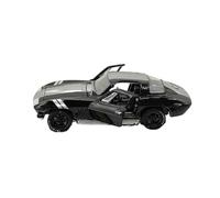 Modelo De Coche Vintage Modelo De Coche De Aleación Negra Chevrolet Corvette 427 1966 Escala 1/64 Apto para Jugar En Interiores Y Exteriores Decoraciones De Mesa