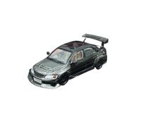 Modelo De Coche Vintage Modelo De Coche De Aleación Negra Mitsubishi Lancer EVO IX Novena Generación Escala 1:64 Exhibición Vehículos Decoraciones De Mesa