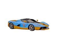 Modelo De Coche Vintage Modelo De Coche En Miniatura De Edición Limitada LaFerrari Pintado En Resina Azul Y Naranja del Golfo Escala 1:64 Decoraciones De Mesa
