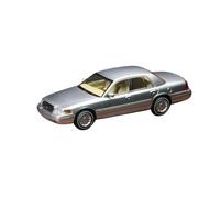 Modelo De Coche Vintage Modelo De Coche Ford Crown Victoria De Aleación Plateada Metalizada A Escala Pequeña Versión Sedán Clásica 1/64 Decoraciones De Mesa(Silver)