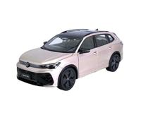 Modelo De Coche Vintage Modelo De Coche Sedán Coleccionable De Aleación SAIC Volkswagen Tiguan L Pro 2024 Sports Edition Escala 1:18 Decoraciones De Mesa(Pink)