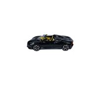 Modelo De Coche Vintage Modelo De Exhibición Decorativo En Miniatura De Aleación Fundida A Presión Bugatti W16 Mistral Black Escala 1:43 Decoraciones De Mesa