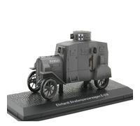Modelo De Coche Vintage Modelo De Vehículo Blindado Ehrhardt EV/4 De La Primera Guerra Mundial Escala 1/43 Decoración Espacial Vintage Decoraciones De Mesa(Gray)