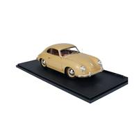 Modelo De Coche Vintage Porsche 356 PRE-A - Modelo Coche Diseño Aleación con Puertas Que Se Abren Y Puertas Dobles Color Marrón Escala 1:18 Decoraciones De Mesa