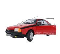 Modelo De Coche Vintage Renault Fuego Turbo Modelo A Escala 1:18 Aleación Roja Decoración De Dormitorio Juguetes De Interior 1980 Decoraciones De Mesa