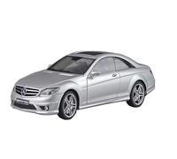 Modelo De Coche Vintage Réplica De Aleación De Mercedes-Benz CL63 AMG A Escala 1:18 Modelo Coleccionable Decoración Plateada Decoraciones De Mesa