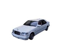 Modelo de Coche Vintage Réplica Detallada de Coche de aleación Mercedes-Benz S600 1990 Escala 1:18 Coleccionable Decoraciones de Mesa