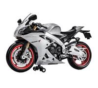 Modelo de Coleccionable 1:12 para Aprilia RSV4 RR1000 - Motos De Carreras Colección Maquetas Aleación Coche Juguete Regalo(Silver)