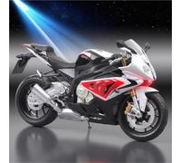 Modelo de Coleccionable Modelo De Motocicleta Carreras Aleación 1:12, Metal Fundido A Presión, Deportiva Calle, Juguete Regalo para BMW S1000RR 2009(Rosso)