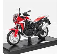 Modelo de Coleccionable Modelo De Motocicleta Carreras Aleación 1/18, Metal Fundido A Presión, para Deportes Calle, Juguete Regalo para Honda para Africa Twin DCT(Rosso)
