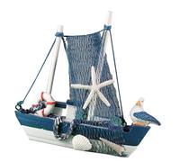 Modelo De De Veela De Madera - Decoración De Woodeen Saiilboat Hecho A Mano | Booat Maritime Clásico Colección con Detalles Finos | De Vela Coon Marca para El Escritorio De La Casa Na