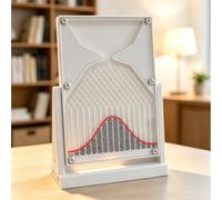 Modelo De Demostración De Probabilidad De La Tabla De Galton, 12 X 18 Cm, Curva De Campana, Distribución Normal, Herramienta Experimental De Leyes Estadísticas, Demostrador Didáctico para White