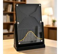 Modelo De Demostración De Probabilidad De La Tabla De Galton, 12 X 18 Cm, Curva De Campana, Distribución Normal, Herramienta Experimental De Leyes Estadísticas, Demostrador Didáctico para Black