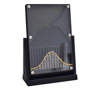 Modelo De Demostración De Probabilidad De Tablero Galton, Herramienta De Estadística De Curva De Campana Acrílica, Equipo De Enseñanza De Física Stem para Distribución Aleatori Black with Gold Curves