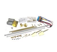 Modelo de destructor de misiles, modelo de buque de guerra, accesorios de potencia, relación 1:150, barco de simulación de control remoto con juego de ajuste eléctrico