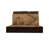 Modelo de Edificio Miniatura Kit de Ensamble de para Arquitectura Micro Paisaje Montaje en Madera y Espuma Adecuado para