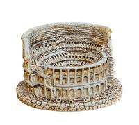 Modelo de edificios romanos | Decoración de escritorio histórica y realista | Figuras en miniatura de edificios romanos antiguos | para dormitorio, sala de estar, oficina, apartamento, granja, hotel