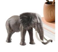 Modelo De Elefante Asiático - Figura Realista De Vida Silvestre, Juguete Educativo Para Animales | Estatua Exterior Interior Duradero Para El Aprendizaje En Edad Preescolar, Juego De Tema Safari,