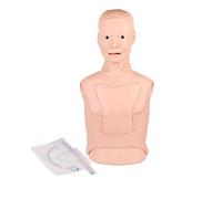 Modelo De Enfermería De Medio Cuerpo. Maniquí De Intubación De Vías Respiratorias De Medio Cuerpo. Modelos Didácticos. Modelo Avanzado Para El Cuidado De Sonda Nasogástrica Y Tráquea. Modelo De Traqu