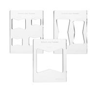 Modelo de enrutador Bowtie Kit Jig, plantillas de incrustación de madera,Plantilla decorativa de incrustación de 3x | Piezas, herramienta, medidas transparentes y claramente marcadas para