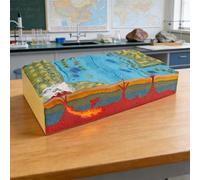 Modelo de enseñanza de geografía, modelo de topografía de fondos marinos, placas de geología 3D, modelo tectónico de geografía, modelo educativo de geografía, para enseñanza de geografía de escuela