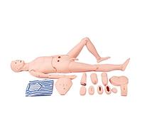 Modelo de enseñanza educativa Maniquí de enfermería Femenino Modelo anatómico Humano con Ropa y módulo de Trauma para Habilidades de enfermería médica (M)