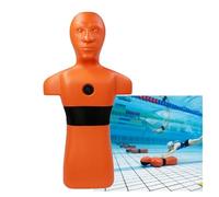 Modelo De Entrenamiento contra Incendios,Herramienta De Enseñanza para La Prevención De Ahogamientos,maniquí De Simulación De Agua,Utilizado para Rescate Acuático(Orange)