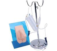 Modelo de entrenamiento de catéter urinario, modelo anatómico genital masculino/femenino for práctica de cateterismo urinario, modelo de estudio de enseñanza de cuidados básicos simulación(Male)