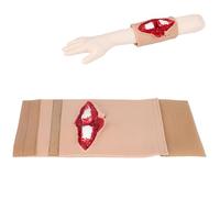 Modelo de entrenamiento de fractura tibial: simulador de cuidado de heridas y vendaje para práctica de primeros auxilios, herramienta de entrenamiento de trauma reutilizable