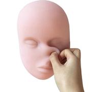 Modelo de Entrenamiento de Inyección de Cabeza, Entrenamiento de Práctica Modelo de Inyección de Cabeza Cabeza de Silicona Maniquí Facial Almohadilla de Entrenamiento para Enfermeras, Estudiantes