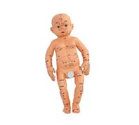 Modelo de entrenamiento de masaje infantil con puntos de acupunta, tamaño real, modelo realista de anatomía del bebé para el desarrollo de habilidades de enfermería, aprendizaje de acupuntura recién