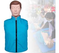 Modelo de entrenamiento de RCP para adultos (medio cuerpo), maniquí de primeros auxilios para respiración artificial, ideal para la enseñanza de enfermería